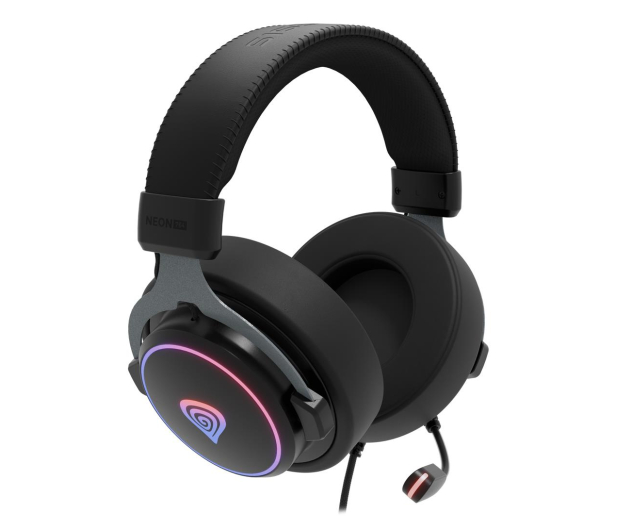 Genesis NEON 764 RGB czarne - 1278191 - zdjęcie